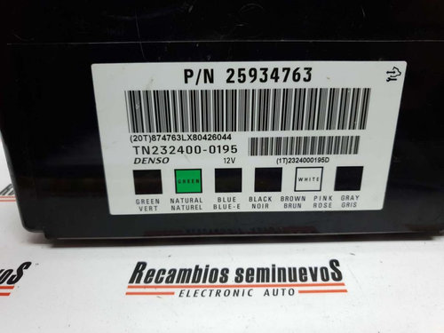 Calculator Confort Chevrolet Captiva, 25934763, TN2324000195