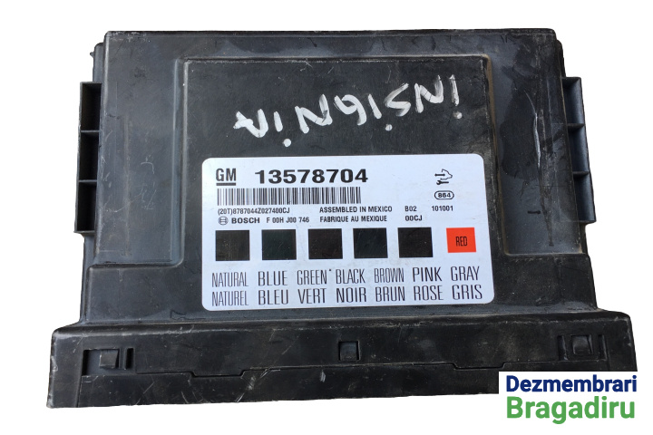 Calculator confort Cod: 13578704 Opel Insignia A [2008 - 2014] Liftback 5-usi 1.4 Turbo ecoFLEX MT (140 hp)