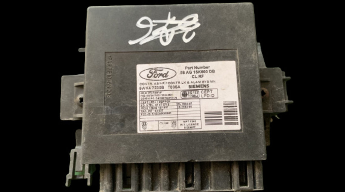 Calculator confort Cod: 98AG-15K600-DB Ford Focus [1998 - 2004] wagon 5-usi 1.8 MT (116 hp) (DNW)