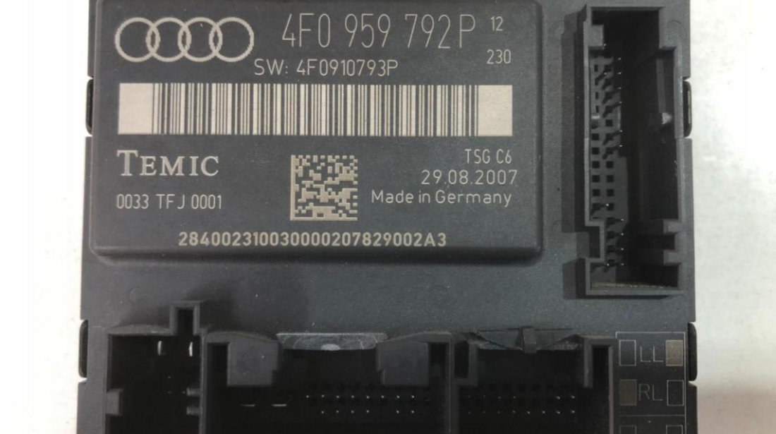 Calculator confort dreapta fata Audi A6 Allroad (2006-2011) [4FH, C6] 4f0959792p