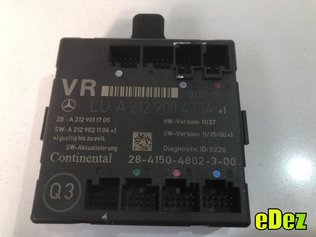 Calculator confort dreapta fata Mercedes C-class facelift (2011-2015) [w204] A2129004314