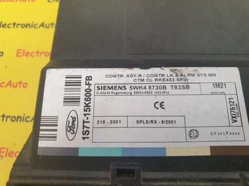 Calculator Confort Ford Focus, 1S7T15K600FB, 5WK48730B, T83SB
