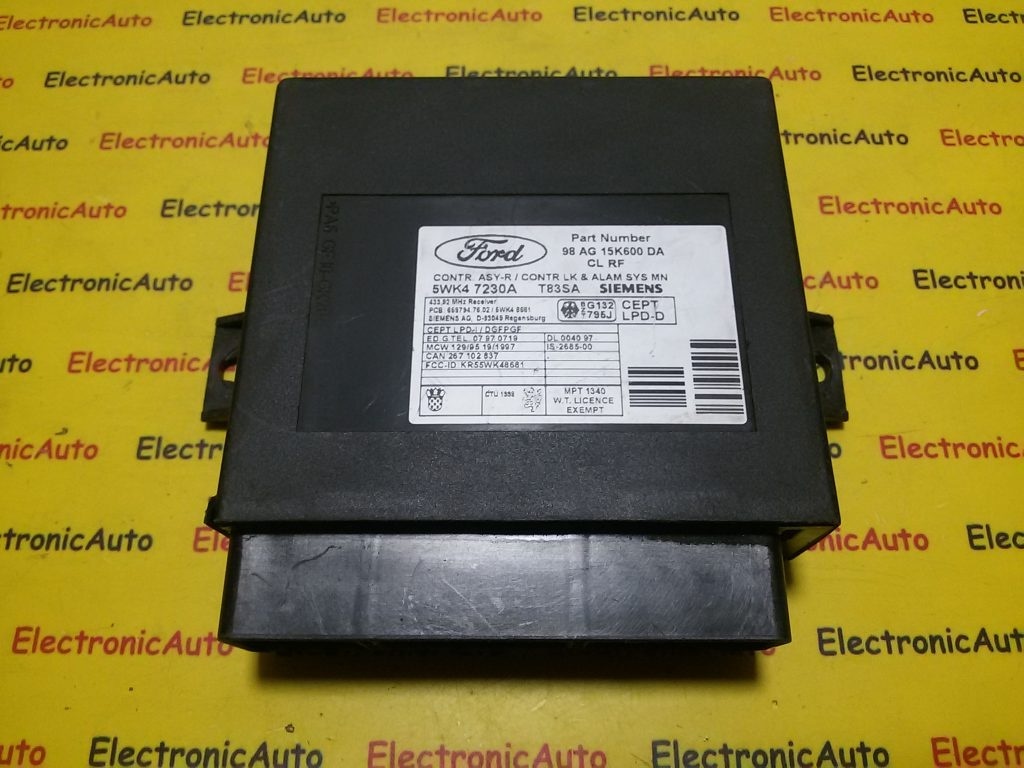 Calculator Confort Ford Focus 98AG15K600DA, 5WK47230A