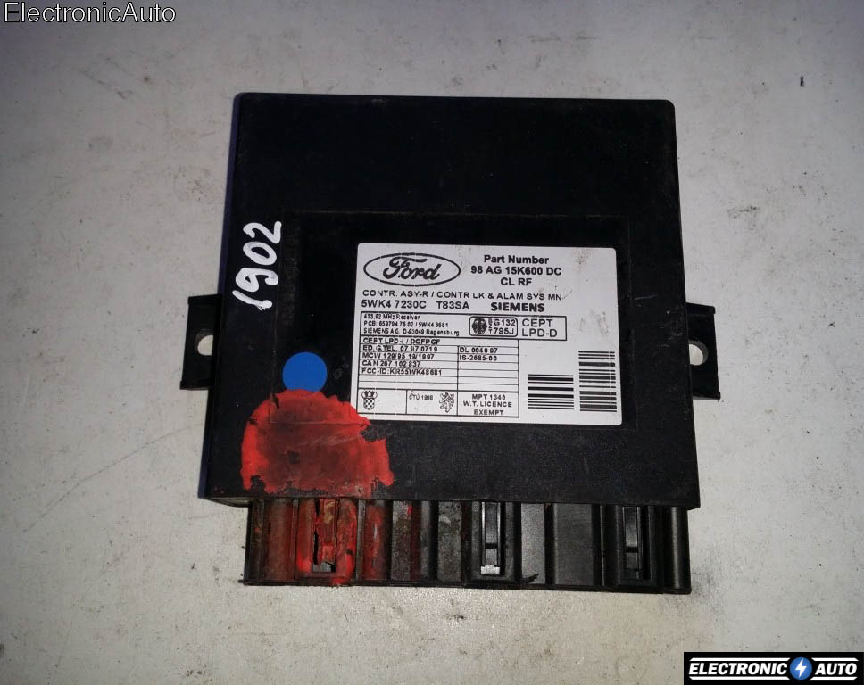 Calculator confort Ford Focus 98AG15K600DC 5WK47230C