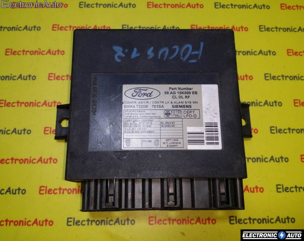 Calculator confort Ford Focus 98AG15K600EB