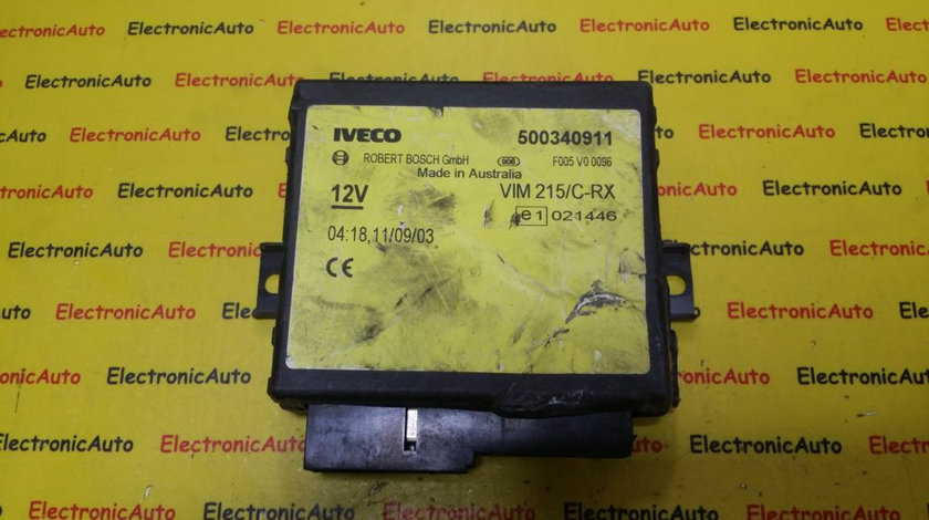 Calculator Confort Iveco, 500340911, F005V00096, 021446