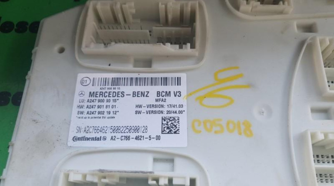 Calculator confort Mercedes B-Class W247 (12.2018-) a2479009015