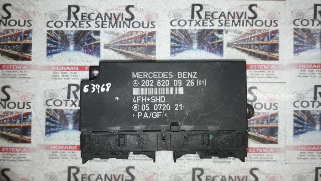 Calculator CONFORT MERCEDES-BENZ C280 202 820 09 26 / 2028200926 / 05 0720 20 / 05072020202 820 09 26 / 2028200926 / 05 0720 20 / 05072020