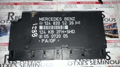 Calculator CONFORT MERCEDES-BENZ W124 124 820 52 26 / 1248205226 / 05 0720 05 / 05072005124 820 52 2...