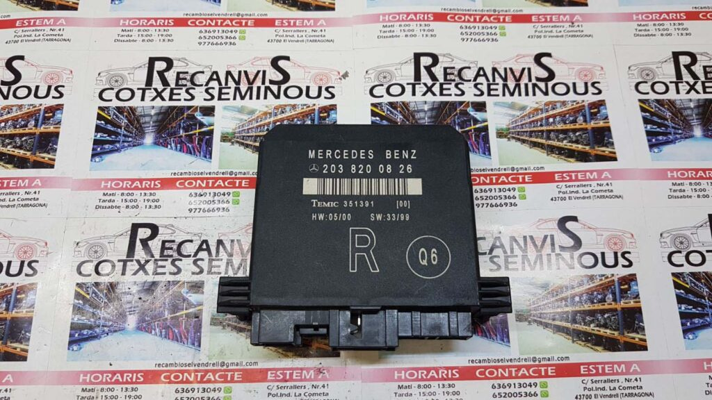 Calculator CONFORT MERCEDES-BENZ W203 203 820 08 26 / 2038200826 / 351391 / Q6203 820 08 26 / 2038200826 / 351391 / Q6