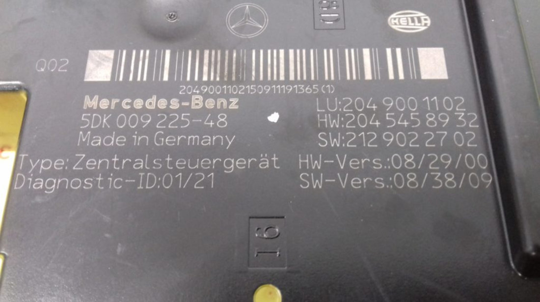 Calculator Confort Mercedes C Class, 2049001102