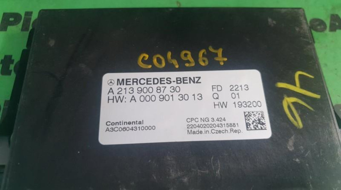 Calculator confort Mercedes E-Class (2016->) [W213] a2139008730