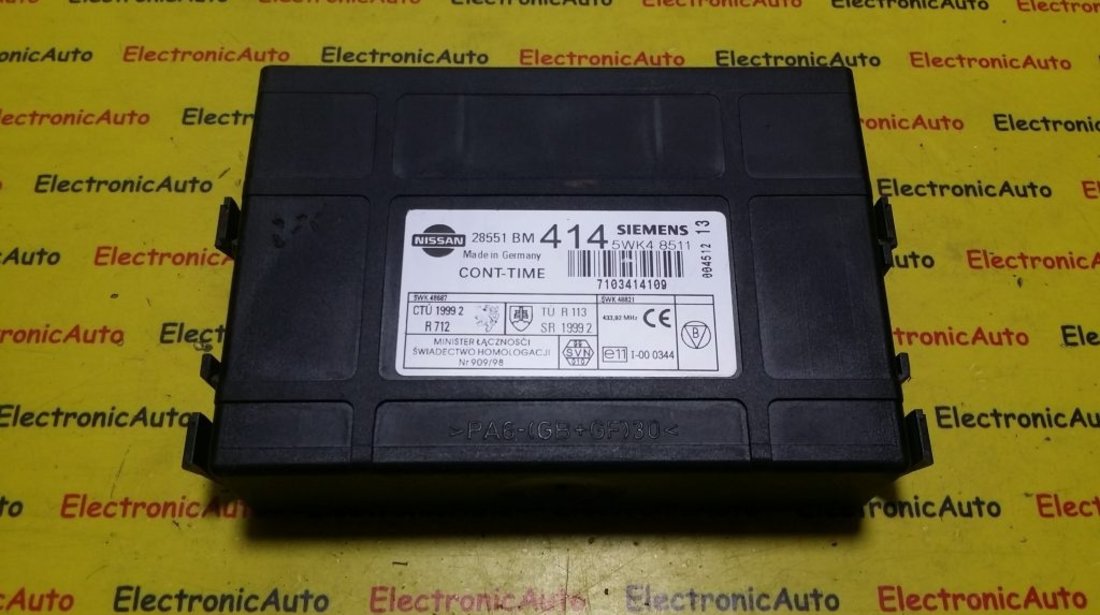 Calculator Confort Nissan Almera 28551BM414, 5WK48511