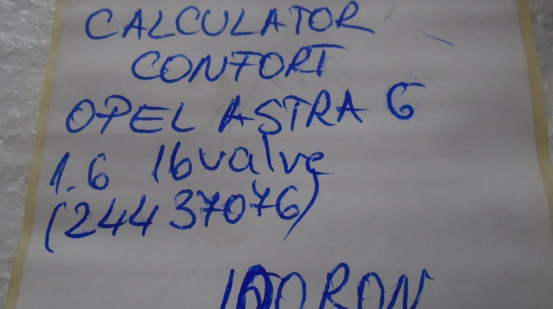 Calculator confort opel astra g 1.6 16valve cod 24437076