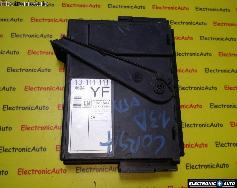Calculator Confort Opel Corsa C, 13111111 YF, 5WK48664d, 330518684,
