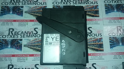 Calculator CONFORT OPEL MERIVA 13111110 YE / 13111110YE13111110 YE / 13111110YE
