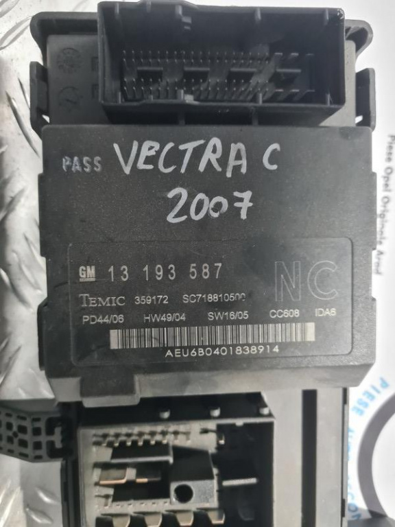 Calculator confort Opel Vectra C facelift 2005-2009 1.9 CDTI 13193587 NC