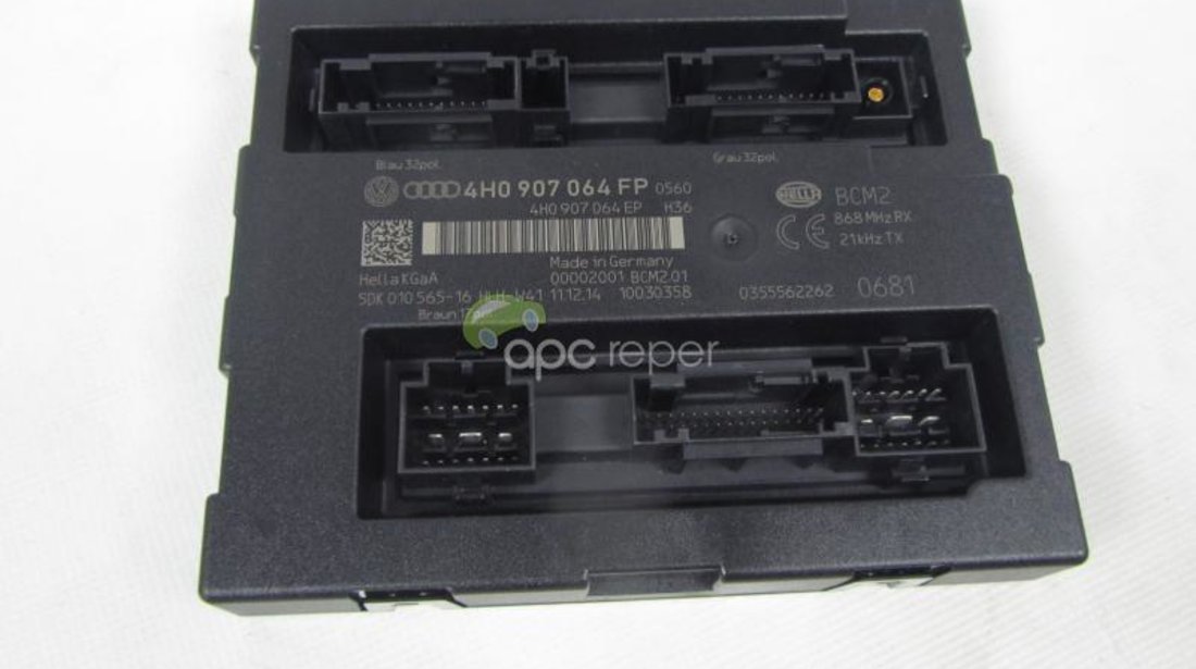 Calculator Confort Original Audi A7,A6 4G,A8 4H Matrix cod 4H0907064FP