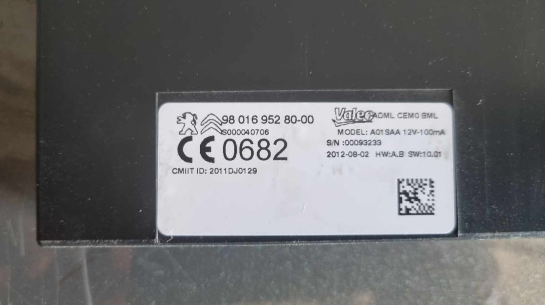 Calculator confort Peugeot 508 I cod piesa 9801695280