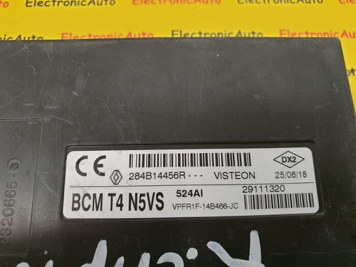 Calculator Confort Renault Captur 1.5 dci, 284B14456R, VPFR1F14B466JC, BCM T4 N5VS
