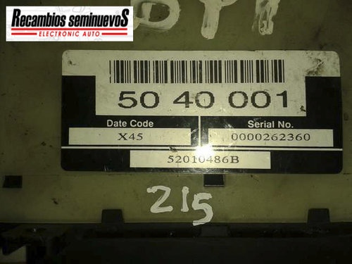 Calculator CONFORT SAAB 93 52010486B / 504000152010486B / 5040001