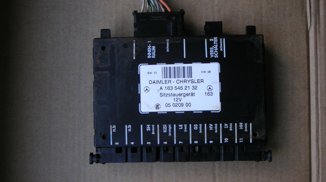 Calculator confort scaun Mercedes ML W163, ML270 CDI (1997-2004) cod A1635452132