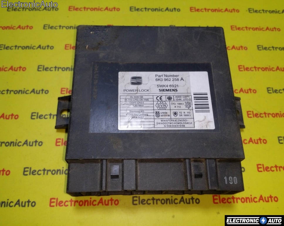 Calculator confort Seat Ibiza 6K0962258A, 5WK46921