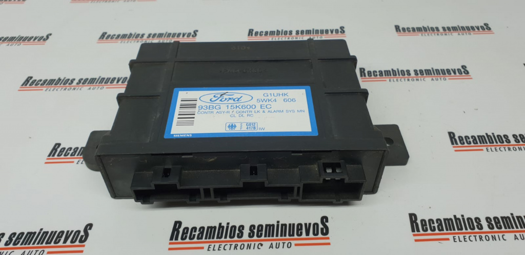 Calculator CONFORT SIEMENS FORD ESCORT 93BG-15K600 EC / 93BG 15K600 EC / 93BG15K600EC / 5WK4 606 / 5WK460693BG-15K600 EC / 93BG 15K600 EC / 93BG15K600EC / 5WK4 606 / 5WK4606