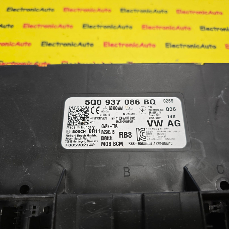 Calculator Confort Skoda Octavia 3, GOLF 7, AUDI, 5Q0937086BQ, F005V02142,