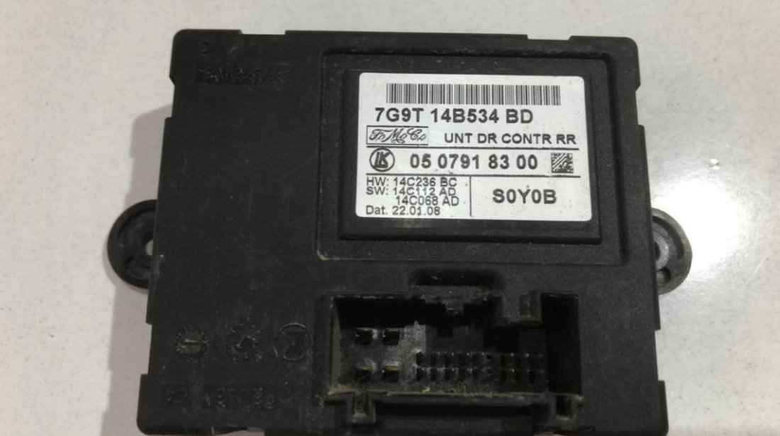 Calculator confort stanga / dreapta spate Ford Galaxy (2006->)[MK3] 7G9T-14B534-BD