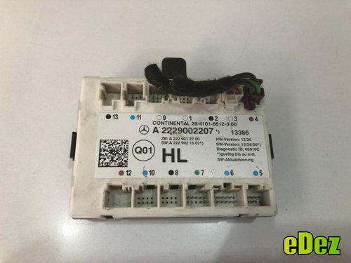 Calculator confort stanga spate Mercedes S-Class (2014->) [W222] a2229002207