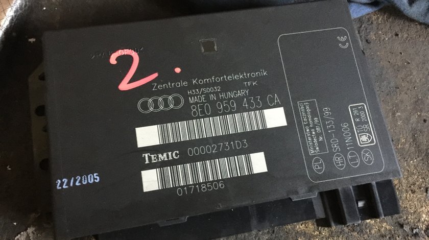 Calculator confort + telecomanda AUDI A4 B7 2005 2006 2007 2008