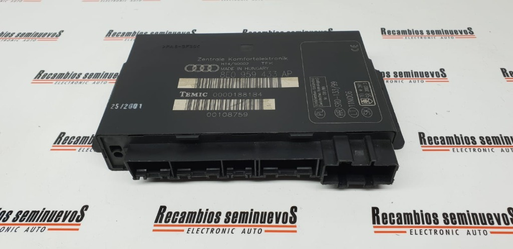 Calculator CONFORT TEMIC AUDI A4 8E0 959 433 AP / 8E0959433AP8E0 959 433 AP / 8E0959433AP