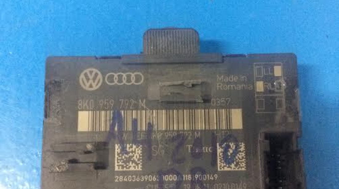 Calculator confort usa dreapta fata Audi A4 B8 8K2 an 2007 - 2015 cod 8K0959792M