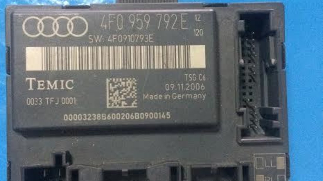 Calculator confort usa dreapta fata Audi A6 4F C6 an 2004 - 2011 cod 4F0959792E