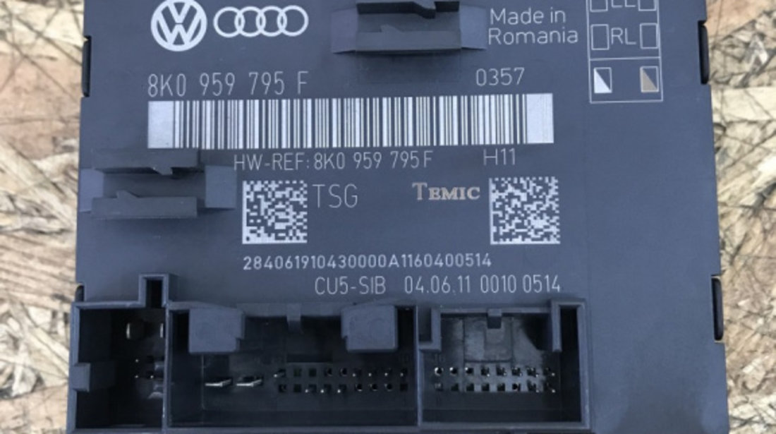 Calculator confort usa dreapta spate AUDI Q5 2.0 TDI QUATTRO manual sedan 2012 (8K0959795F)