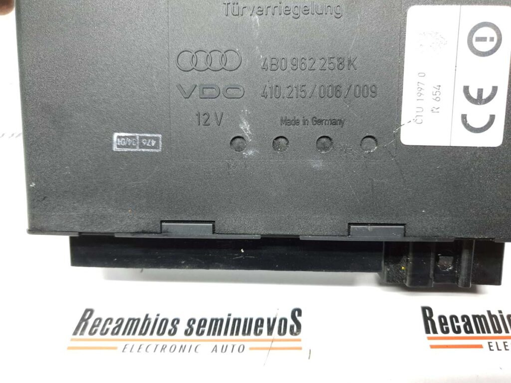 Calculator CONFORT VDO AUDI A6 4B0 962 258 K / 4B0962258K / 410 215 006 009 / 4102150060094B0 962 258 K / 4B0962258K / 410 215 006 009 / 410215006009