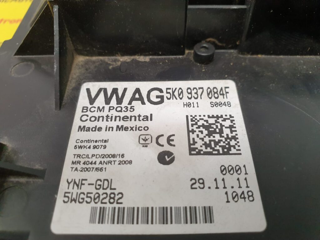 Calculator Confort Volkswagen Jetta, 5K0937084F, 5WG50282, BCMPQ35