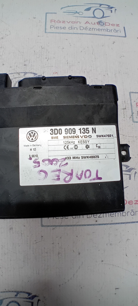 Calculator confort Volkswagen Touareg 2005, 3D0909135N