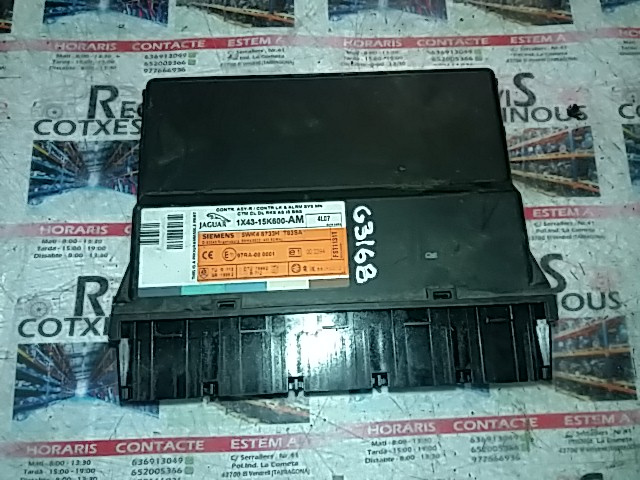 Calculator CONTROL JAGUAR JAGUAR -CUALQUIER MODELO- 1X43-15K600-AM / 1X43 15K600 AM / 1X4315K600AM / 5WK4 8733H / 5WK48733H / T83SA1X43-15K600-AM / 1X43 15K600 AM / 1X4315K600AM / 5WK4 8733H / 5WK48733H / T83SA