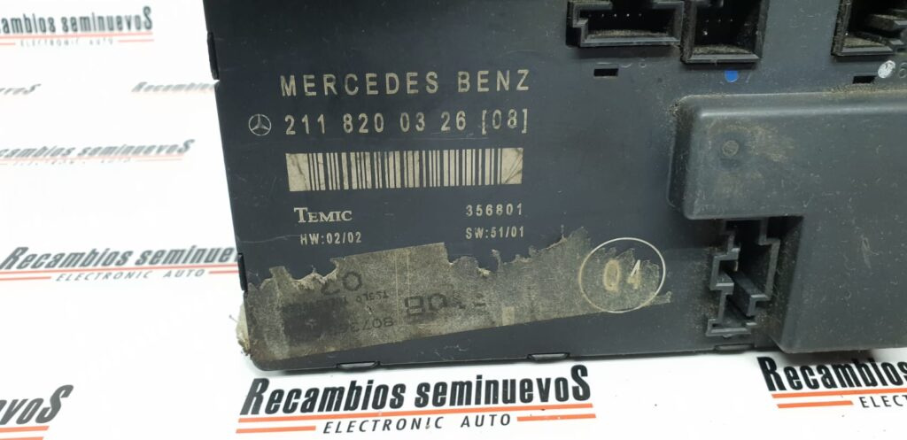 Calculator CONTROL TEMIC MERCEDES-BENZ Class E 211 820 03 26 / 2118200326 / 356801211 820 03 26 / 2118200326 / 356801