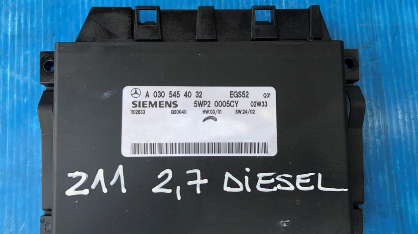 Calculator cutie automata 2.7 Diesel Mercedes E Class w211 2002-2006 cod A0305454032