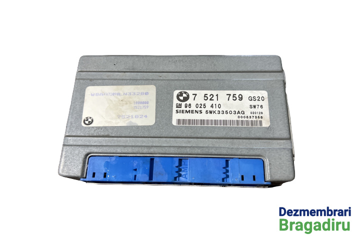 Calculator cutie automata Cod: 7521759, 7 521 759, 7521824, 7 521 824 BMW X5 E53 [1999 - 2003] Crossover 3.0 d AT (184 hp)