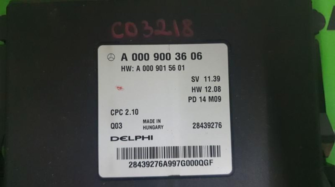 Calculator cutie automata Mercedes B-Class (2011->) [W246] a0009003606