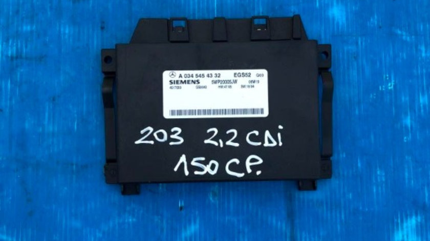 Calculator cutie automata Mercedes C Class w203 2.2 Diesel 2000-2007 cod A0345454332