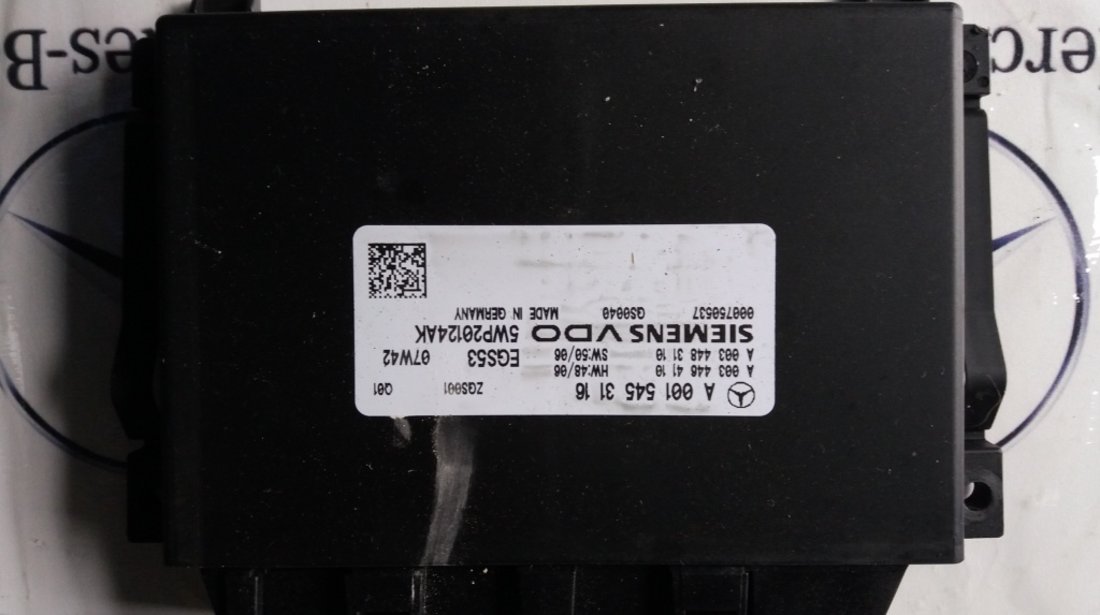 Calculator cutie automata mercedes cod A 0015453116 egs53