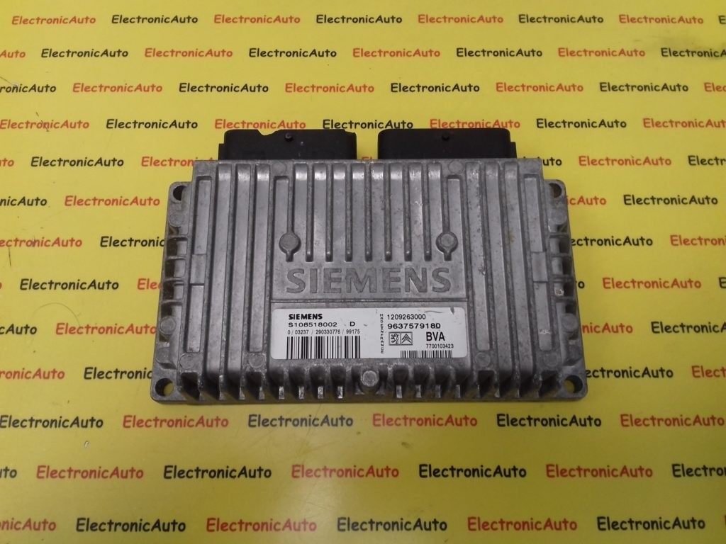 Calculator Cutie Automata Peugeot 406, S108518002D, 9637579180