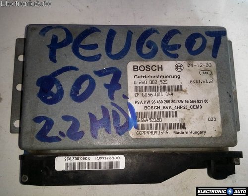Calculator cutie automata Peugeot 607 2.2 HDI 0260002925