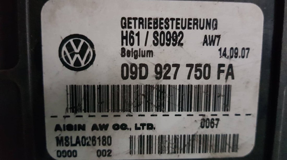Calculator cutie automata VW Touareg 09D927750