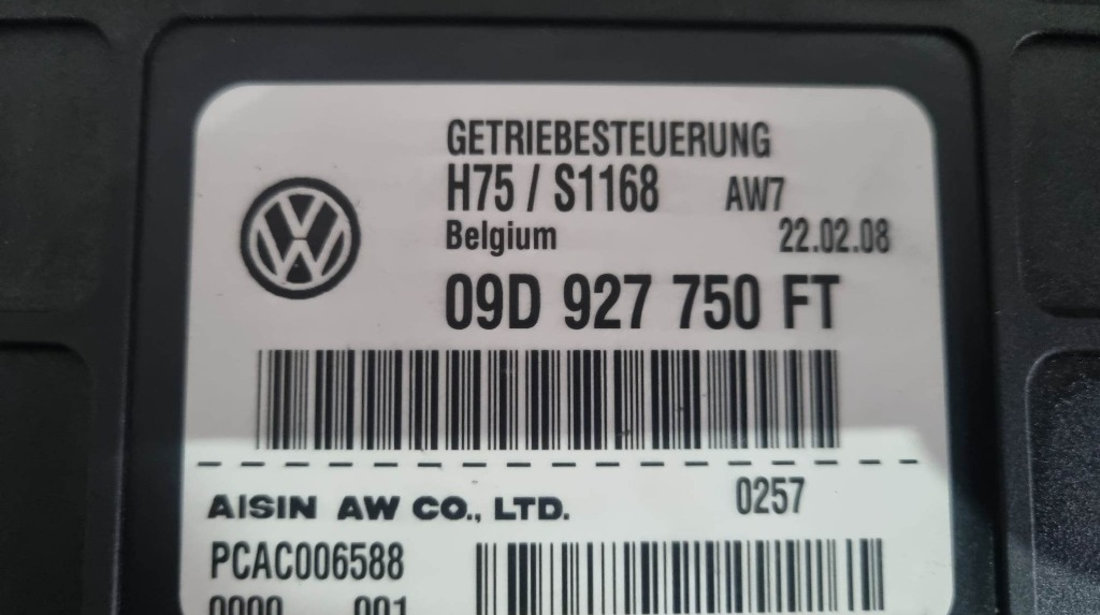 Calculator cutie de viteze automata VW Touareg 7L 3.0 tdi CASA 240 cai cod piesa : 09D927750FT